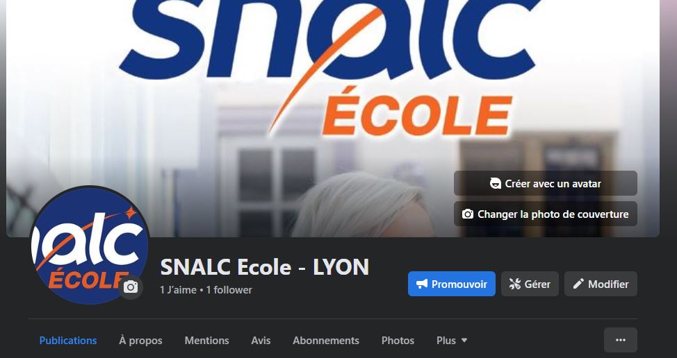 Page FB SNALC Ecole - LYON